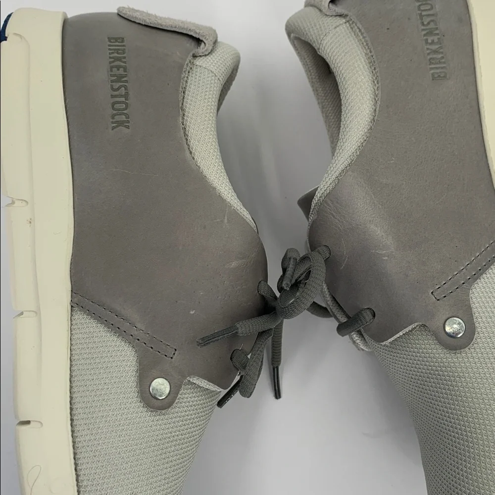 Birkenstock Minot sneaker shoe lace-up comfort gray off white wineb new 38 7